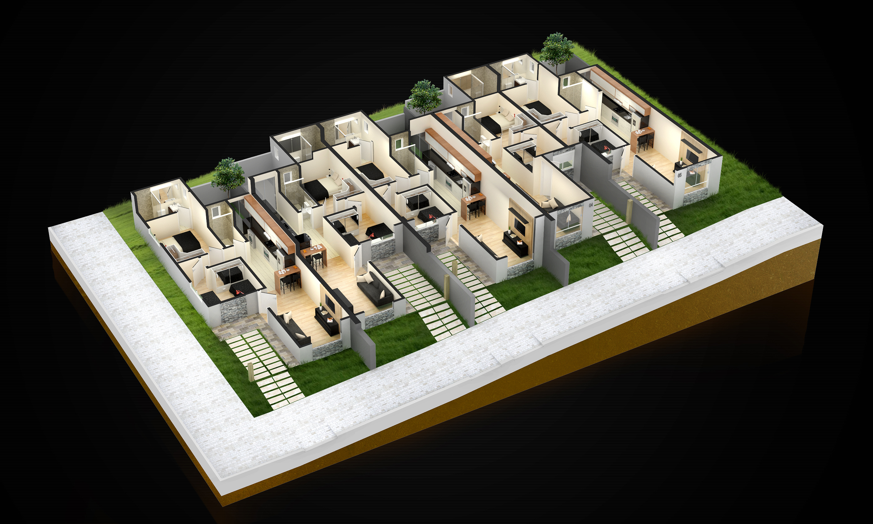 Planta perspectivada